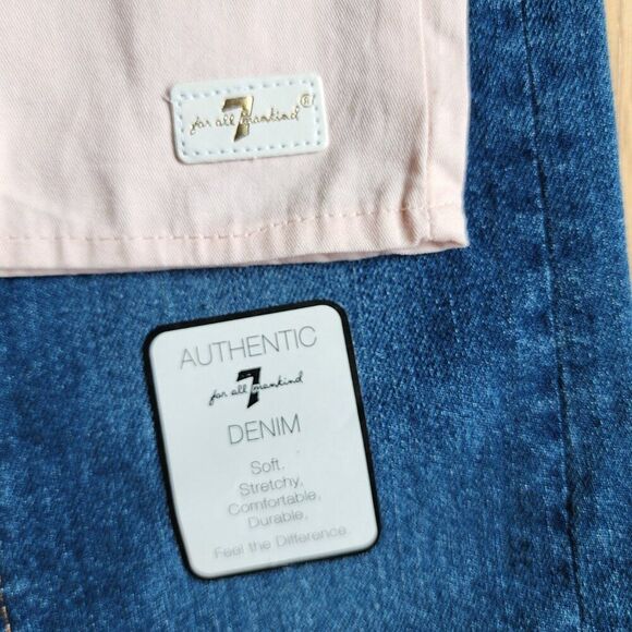 Girl's 24M Blouse & Jeans | Peter Pan Collar | 7 For All Mankind | Ruffles - Picture 5 of 7